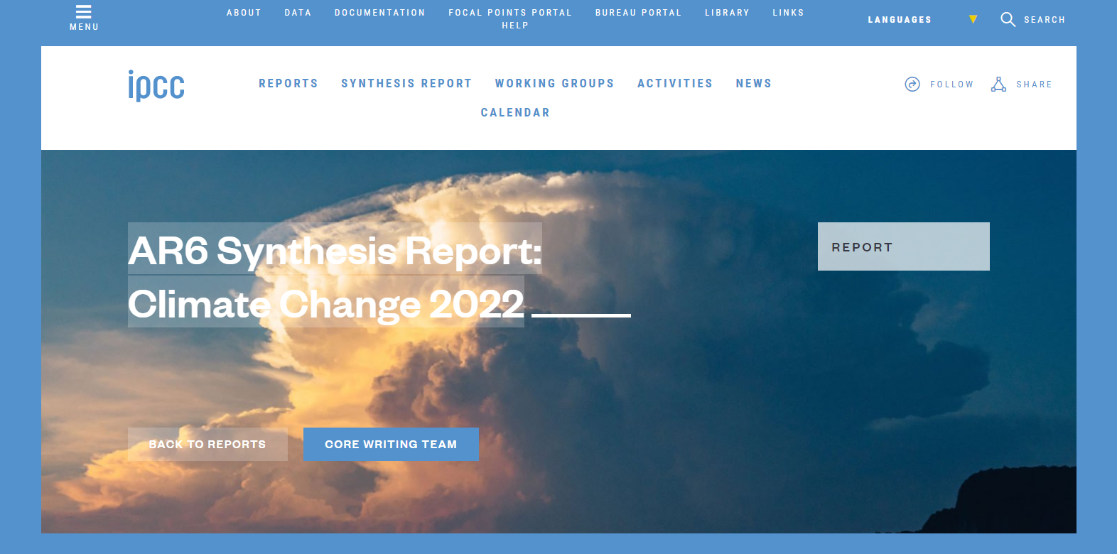 IPCC REPORT 2022